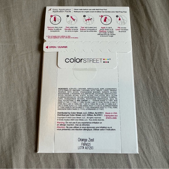 *Retired* Color Street: Orange Zest | Sheer Jelly Layer Spring Summer Bright - Picture 3 of 8